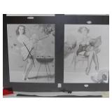Original Vintage Pre-Production Glass Panel - Pinup Girl - GIL ELVGREN #9