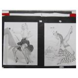 Original Vintage Pre-Production Glass Panel - Pinup Girl - GIL ELVGREN #9