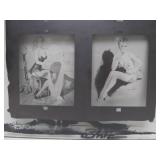 Original Vintage Pre-Production Glass Panel - Pinup Girl - GIL ELVGREN #10