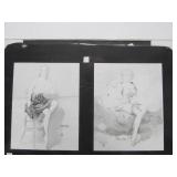 Original Vintage Pre-Production Glass Panel - Pinup Girl - GIL ELVGREN #11