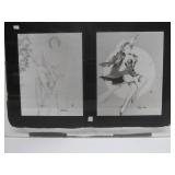 Original Vintage Pre-Production Glass Panel - Pinup Girl - GIL ELVGREN #11