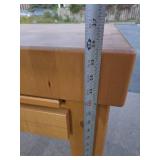 Very Nice LES GOURMAND Butcher Block Style Kitchen Island Table w/Slide-Out Cutting Board