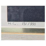 Excellent Vintage Embossed Offset Lithograph by Salvador Dali - "Gala Nude / Abraham Lincoln"