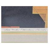 Excellent Vintage Embossed Offset Lithograph by Salvador Dali - "Gala Nude / Abraham Lincoln"