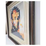 Excellent Vintage Embossed Offset Lithograph by Salvador Dali - "Gala Nude / Abraham Lincoln"