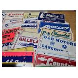 LARGE Lot of Vintage Auto Dealership License Plates