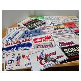 LARGE Lot of Vintage Auto Dealership License Plates