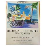Original 1953 RAOUL DUFY Art Exhibition Poster