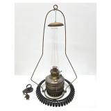 Antique Hanging JUNO Oil Lamp