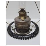 Antique Hanging JUNO Oil Lamp