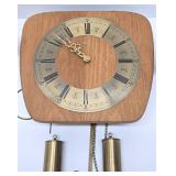 Lot of 3 Vintage Clocks Including Nice Mid Century BRIXON Wall Clock