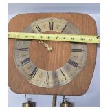 Lot of 3 Vintage Clocks Including Nice Mid Century BRIXON Wall Clock