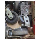 Group of Larger Heavy Duty Industrial Caster Wheel Sets
