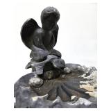 Cast Metal Fountain with Cherub / Angel