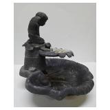 Cast Metal Fountain with Cherub / Angel