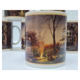 Brand New in Box Set of 6 TERRY REDLIN Coffee Mugs