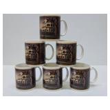 Brand New in Box Set of 6 TERRY REDLIN Coffee Mugs
