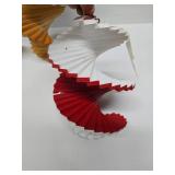 Lot of 3 Unused Wooden Spiral Hanging Wind Sculptures