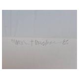 Framed Signed Numbered Shoreline Scene w/Sailboat - "Cove"