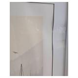 Framed Signed Numbered Shoreline Scene w/Sailboat - "Cove"