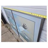 Excellent 2-Section Framed Signed Diptych Print - "Pathfinders"