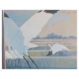 Excellent 2-Section Framed Signed Diptych Print - "Pathfinders"