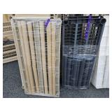 Large Group of Complete 4 & 5-Tier Plastic Utility Shelves