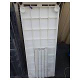 Large Group of Complete 4 & 5-Tier Plastic Utility Shelves