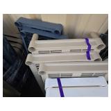 Large Group of Complete 4 & 5-Tier Plastic Utility Shelves