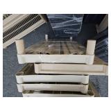 Large Group of Complete 4 & 5-Tier Plastic Utility Shelves