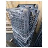 Large Group of Complete 4 & 5-Tier Plastic Utility Shelves