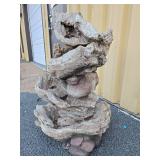LARGE Indoor/Outdoor Faux Driftwood & Stone Fountain Water Feature