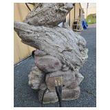 LARGE Indoor/Outdoor Faux Driftwood & Stone Fountain Water Feature
