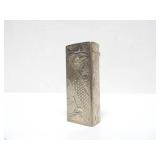 Ornate Antique Etched Sterling Silver Match Holder