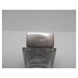 Ornate Antique Etched Sterling Silver Match Holder