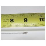 10K White Gold Necklace w/Tanzanite & 10K Gold Pendant