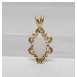 14K Gold & Opal Pendant
