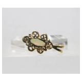 14K Gold & Opal Pendant