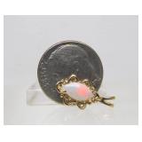 14K Gold & Opal Pendant