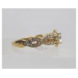 14K Gold & 1 Carat (Lab Created) FVS1 Diamond Wedding Ring & Band Set