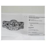 14K Gold & 1 Carat (Lab Created) FVS1 Diamond Wedding Ring & Band Set