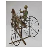 Fantastic Large Vintage Horse & Driver "Sulky" Racing Weathervane