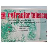 Unused Vintage Sears Refractor Telescope