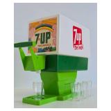 Very Cool Vintage 7UP Soda Dispenser w/Original Cups