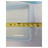 3 Piece Set of Vintage Blue PYREX Baking Dishes