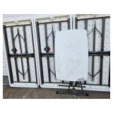 Lot of 4 Smaller Size LIFETIME White Plastic Utility Tables