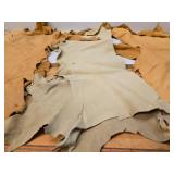 Large Lot of Genuine Tanned Leather Sections