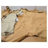 Large Lot of Genuine Tanned Leather Sections