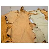 Large Lot of Genuine Tanned Leather Sections