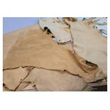 Large Lot of Genuine Tanned Leather Sections